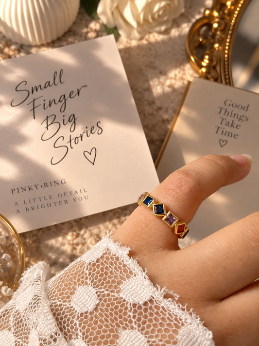 Pinky Ring Rainbow Eternity