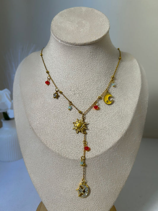 Celestial Harmony Charm Necklace
