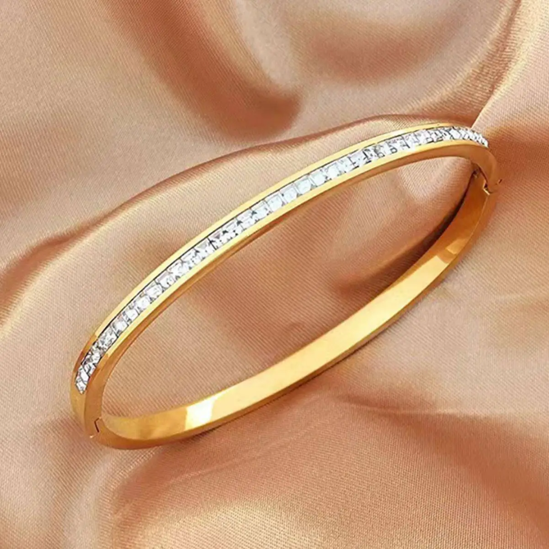 Gleaming Crystal Bangle