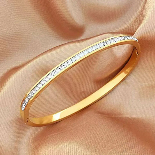Gleaming Crystal Bangle