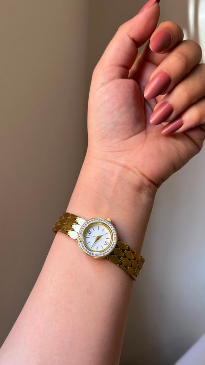 Textured Scale Bracelet Watch