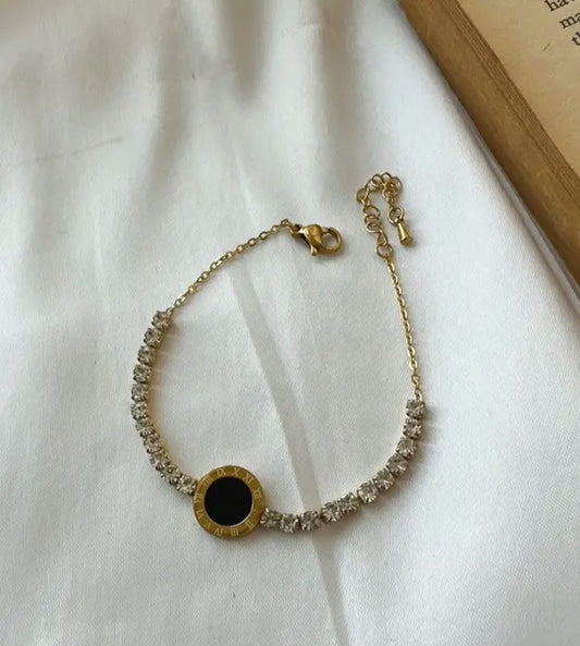 Black Tennis Bracelet style