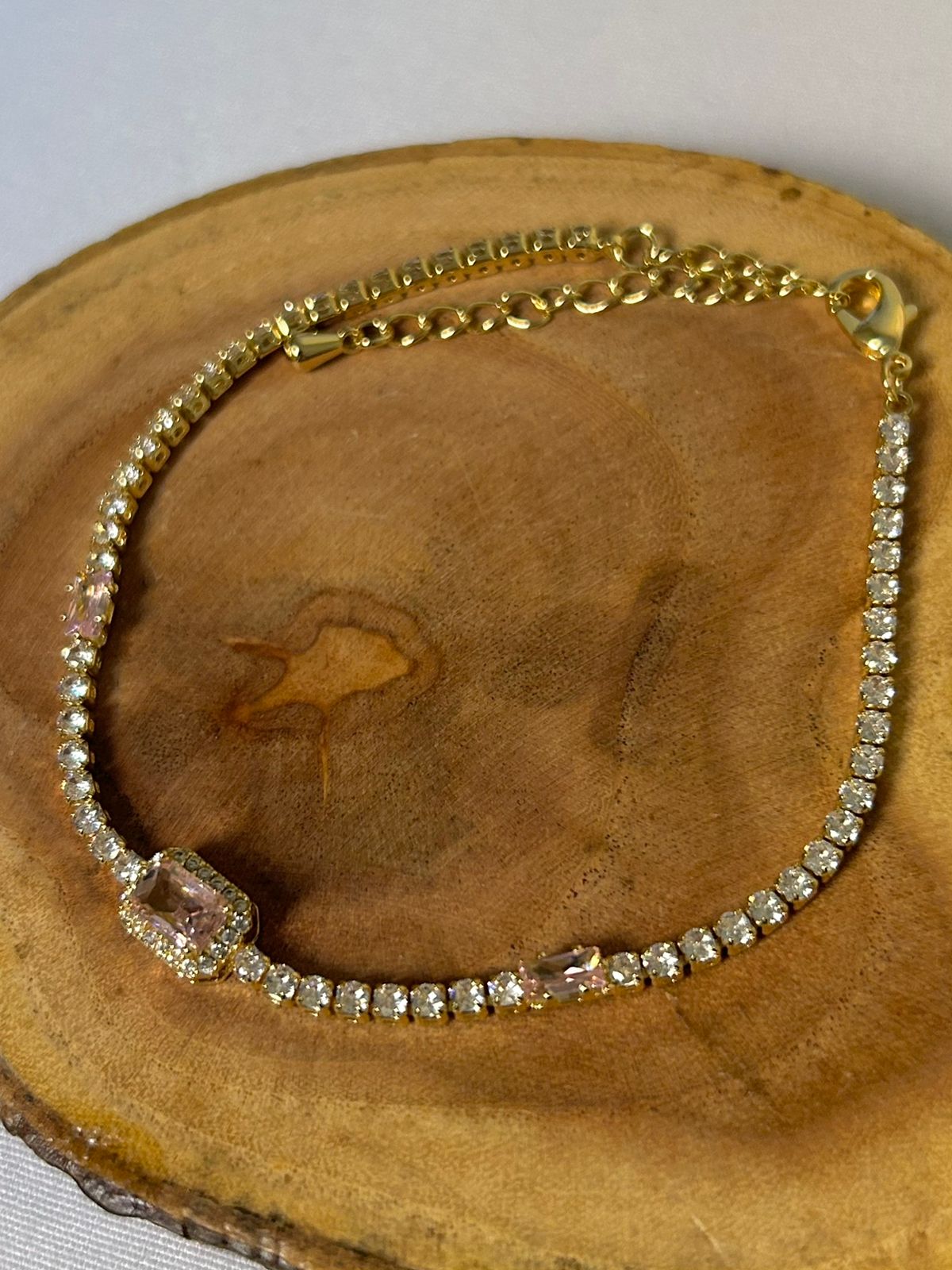Rose Pink Tennis Bracelet