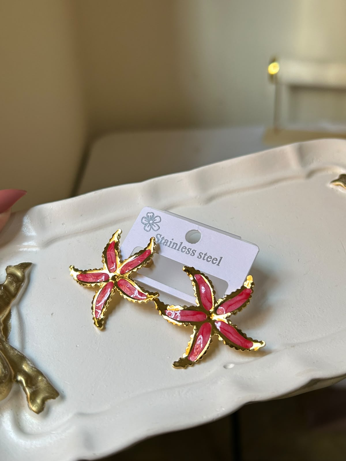 Tropical Starfish Stud Earrings