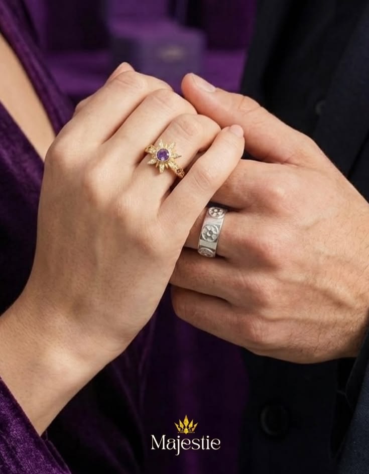 Rapunzel & Flynn Couples Rings