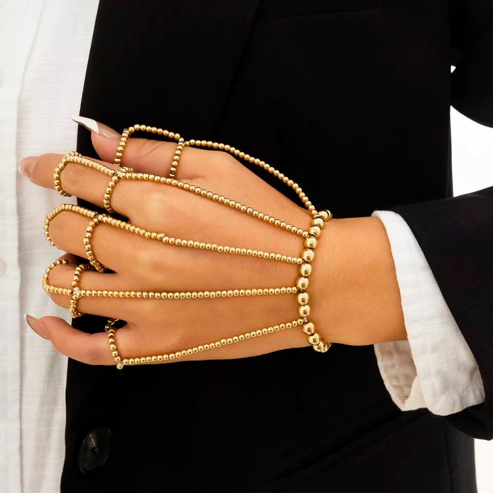 Golden Beaded Handpiece