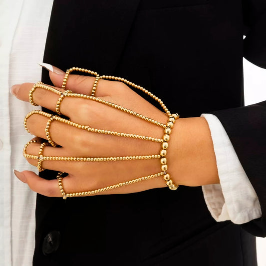 Golden Beaded Handpiece