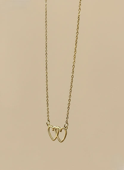 Eternal Interlocking Heart Necklace