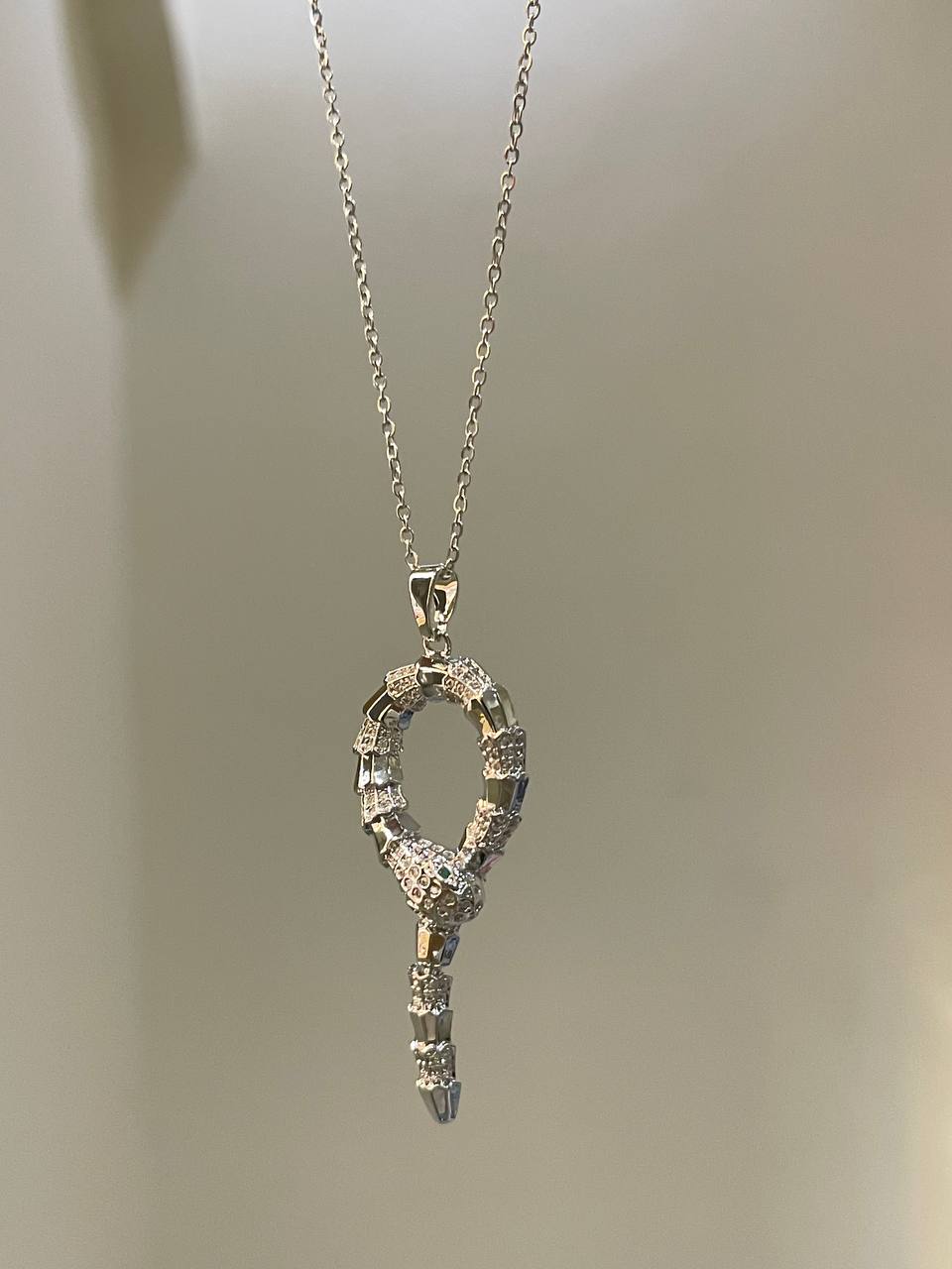 Serpent Key Statement Necklace