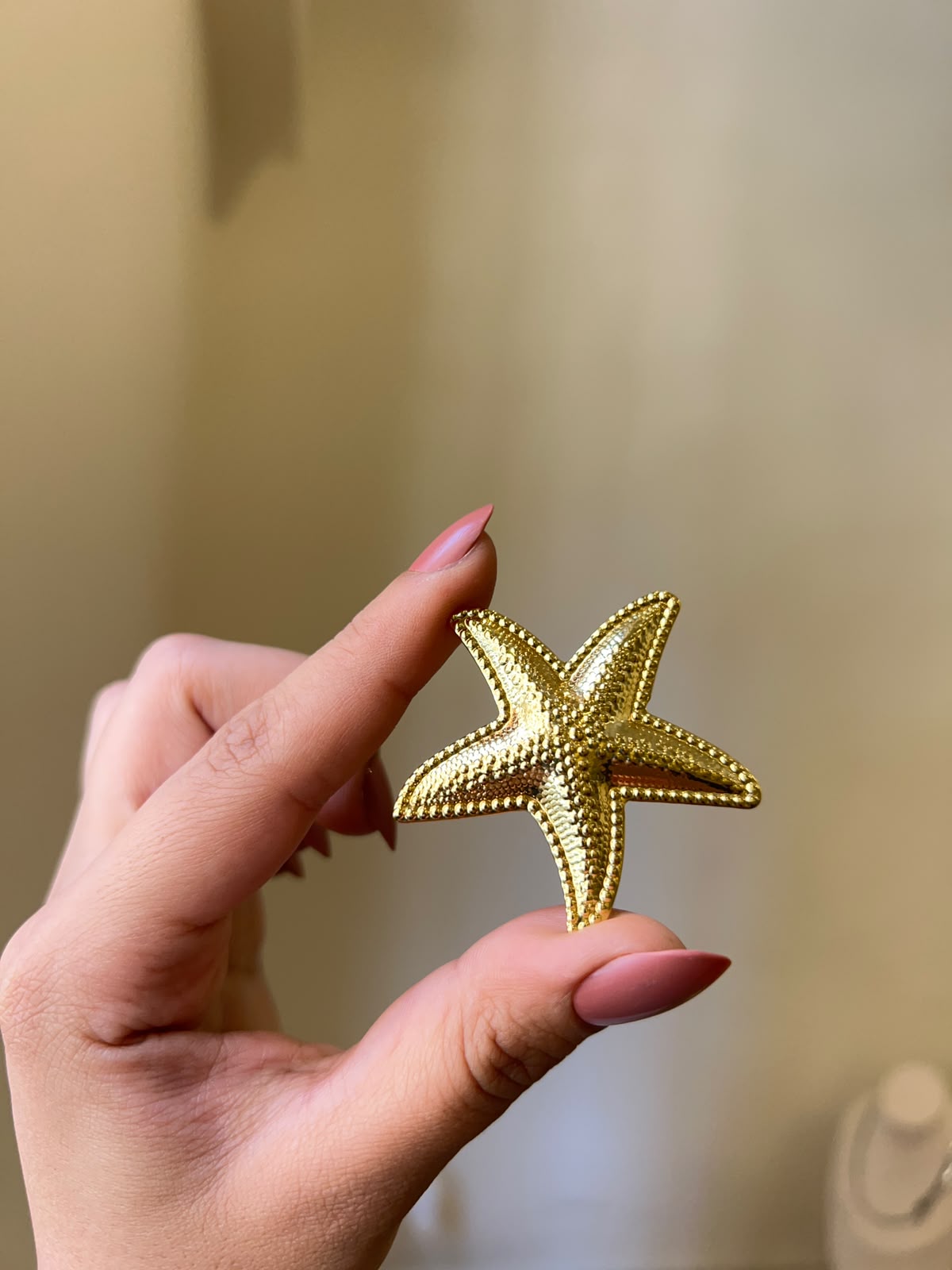 Textured Starfish Statement Ring