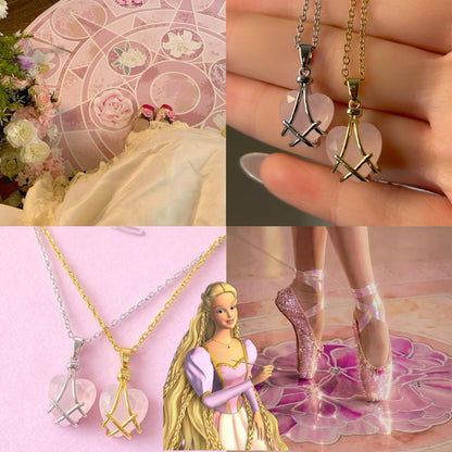 Diamond Castle Heart  Necklaces