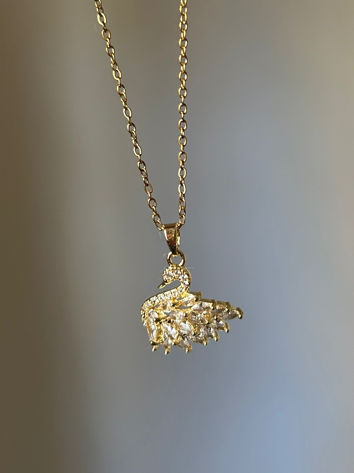 Radiant Swan Crystal Necklace