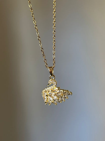 Radiant Swan Crystal Necklace