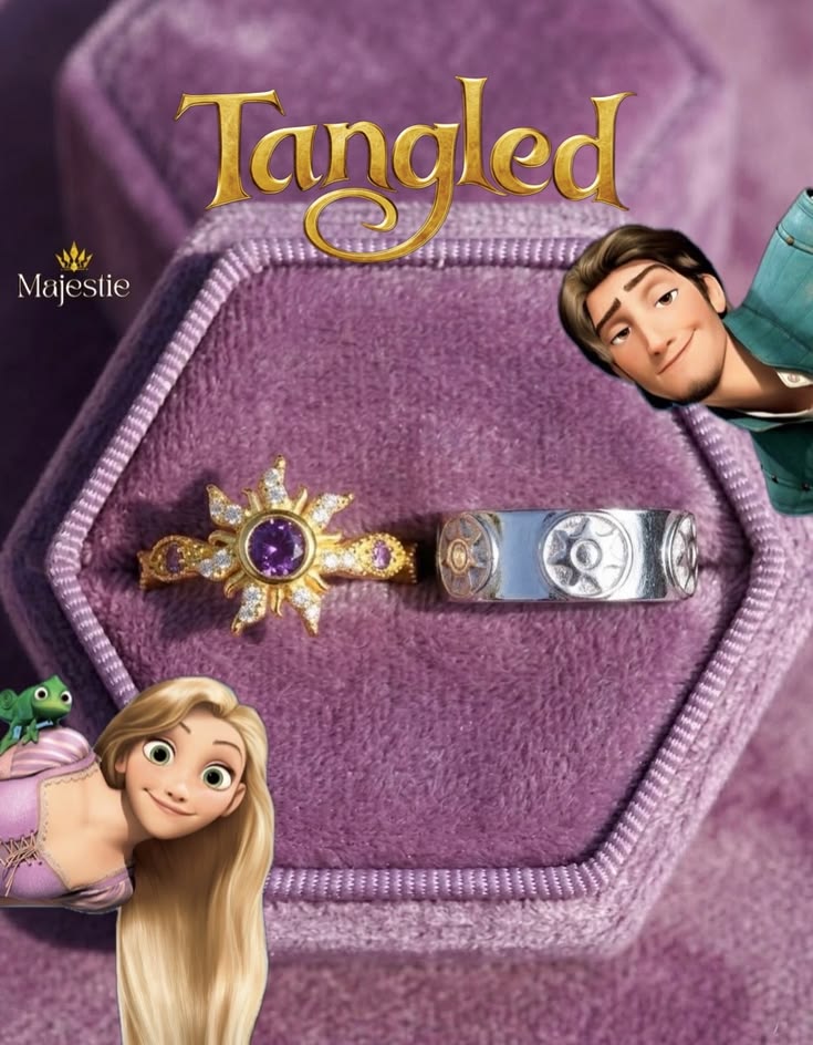 Rapunzel & Flynn Couples Rings