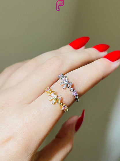 Delicate Bow Rings
