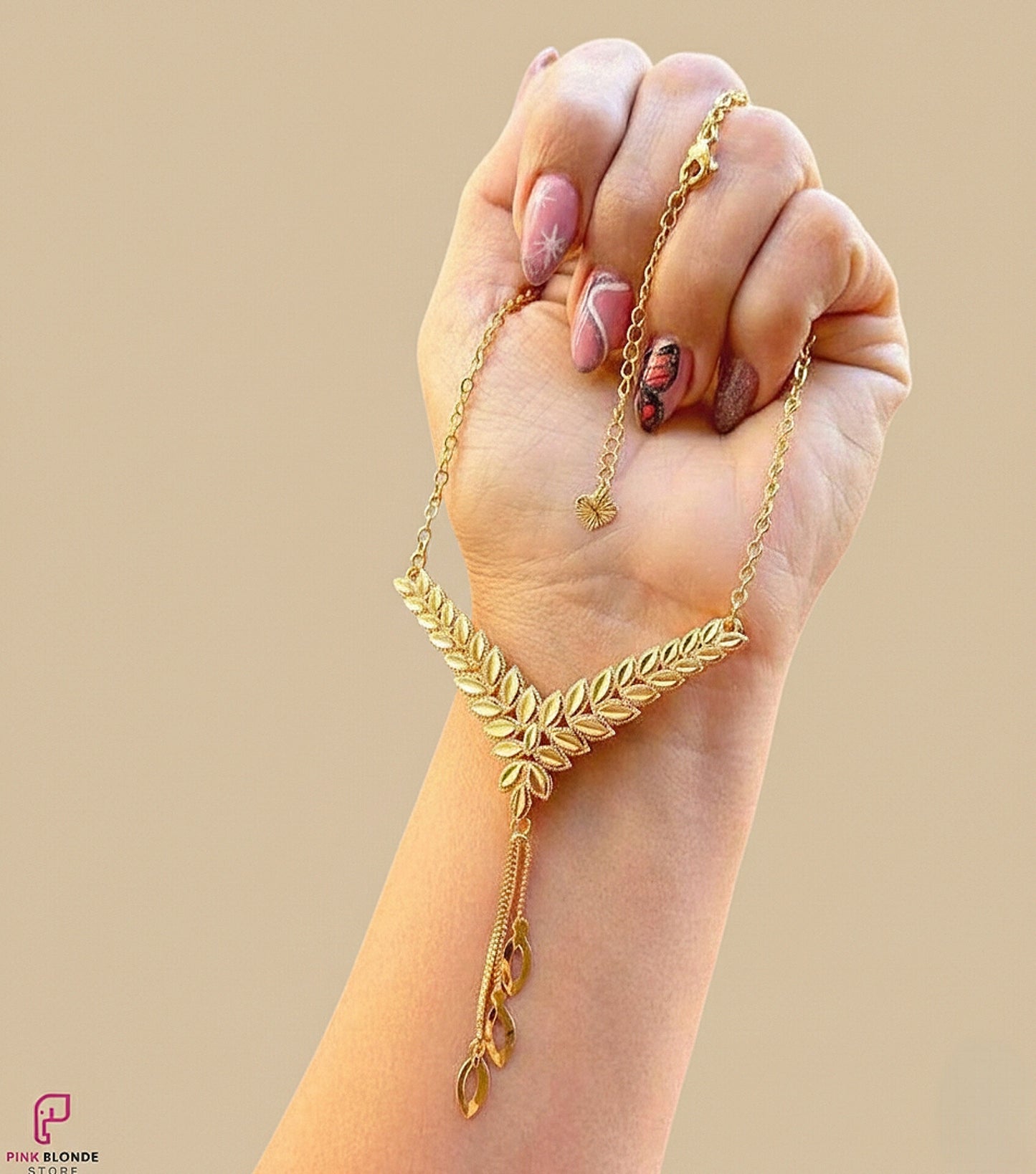 Majestic Golden Leaf Fringe