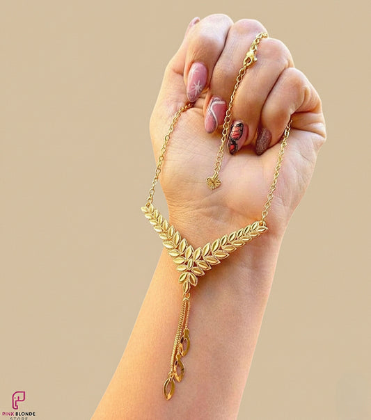 Majestic Golden Leaf Fringe