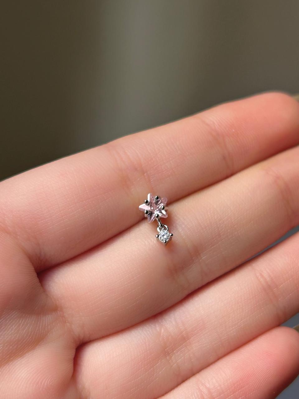Sparkling Star Dangle Piercing