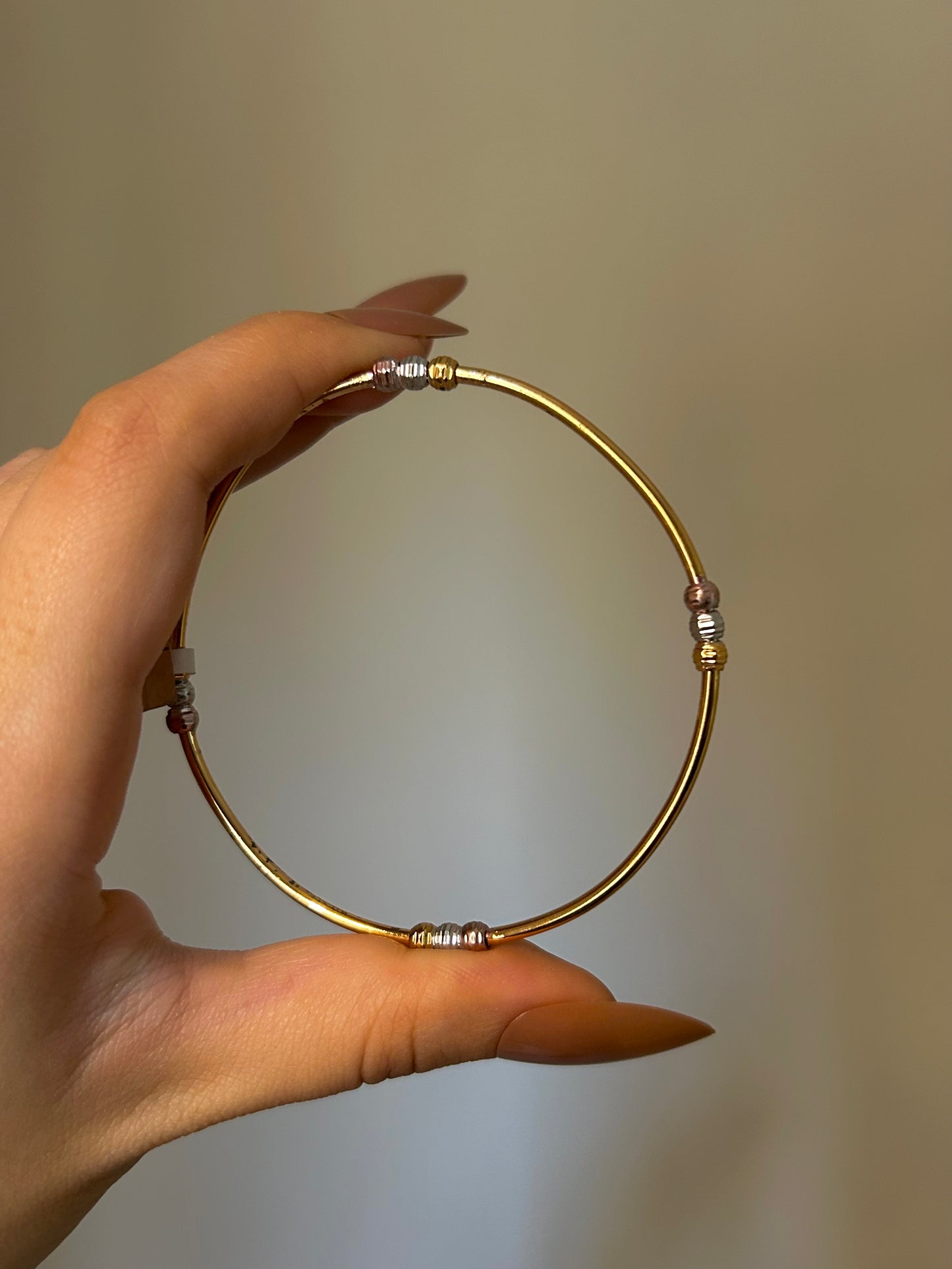 Tricolor Gem Bangle