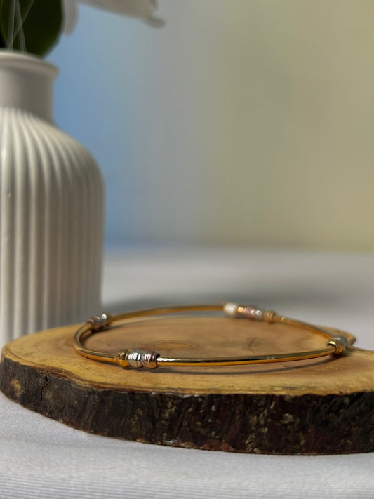 Tricolor Gem Bangle