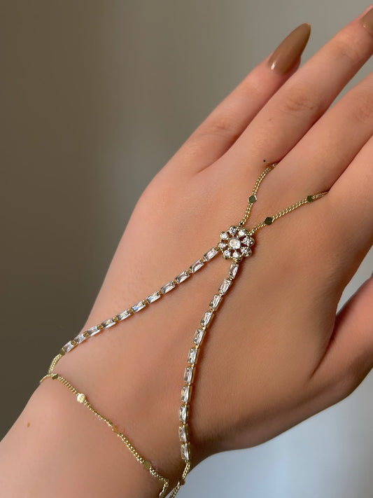 Elegant Crystal Hand Chain