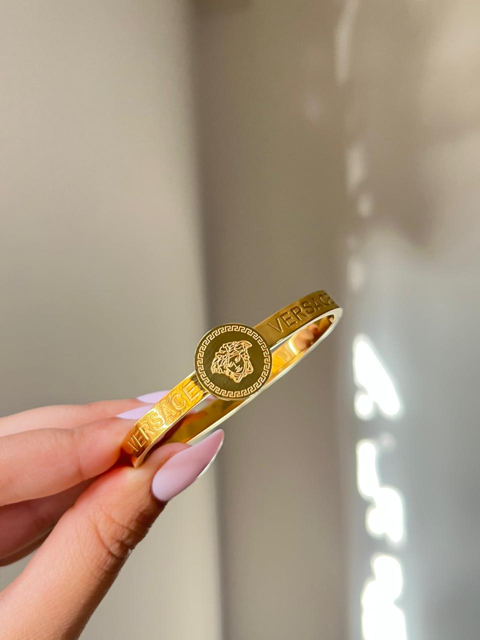 Iconic Medusa Emblem Bangle