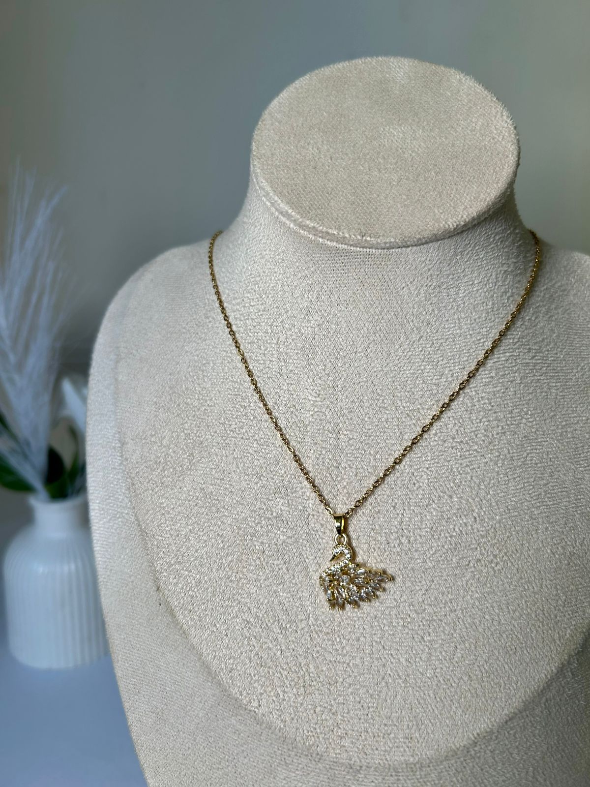 Radiant Swan Crystal Necklace