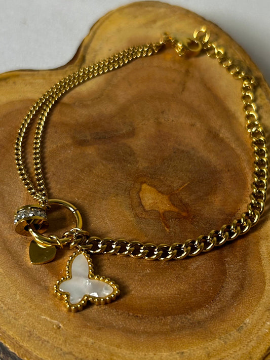 Golden Butterfly Bracelet