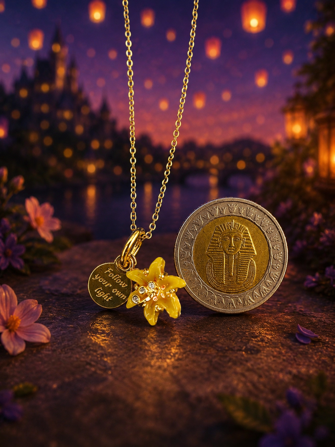 Magic Gold Flower Necklace