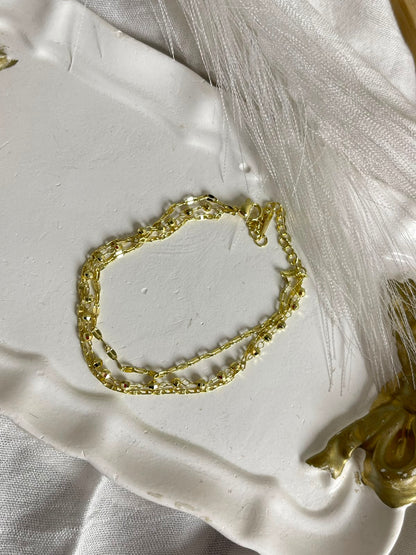 Multi-Strand Gold Layered Bracelet