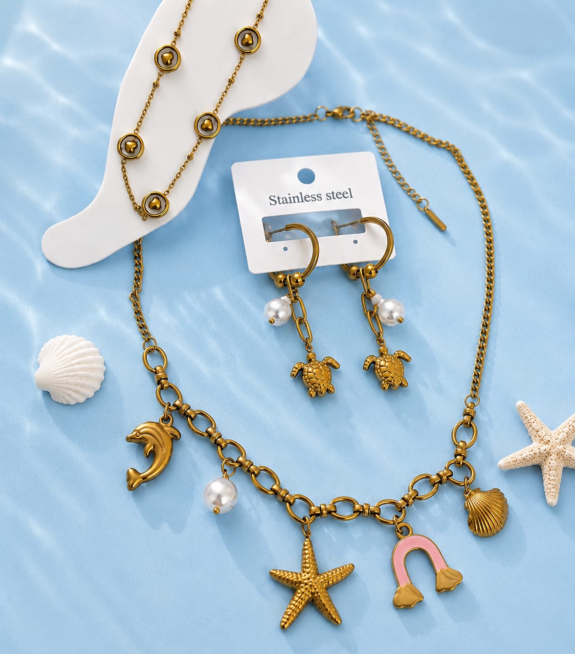 Golden Sea Charm Set