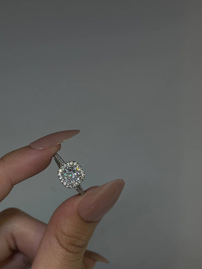 Silver Halo Ring