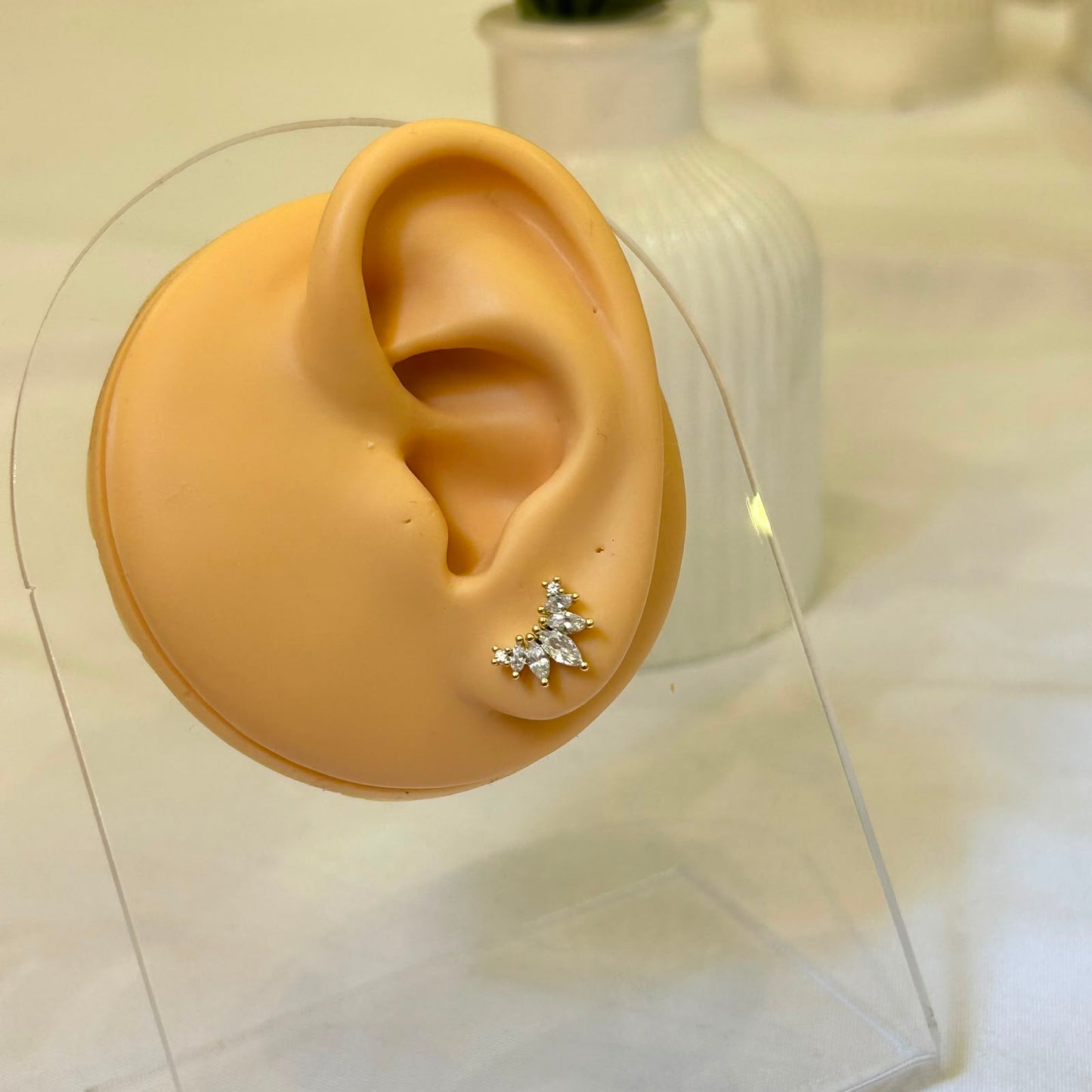 Glimmering Marquise Cluster Piercing