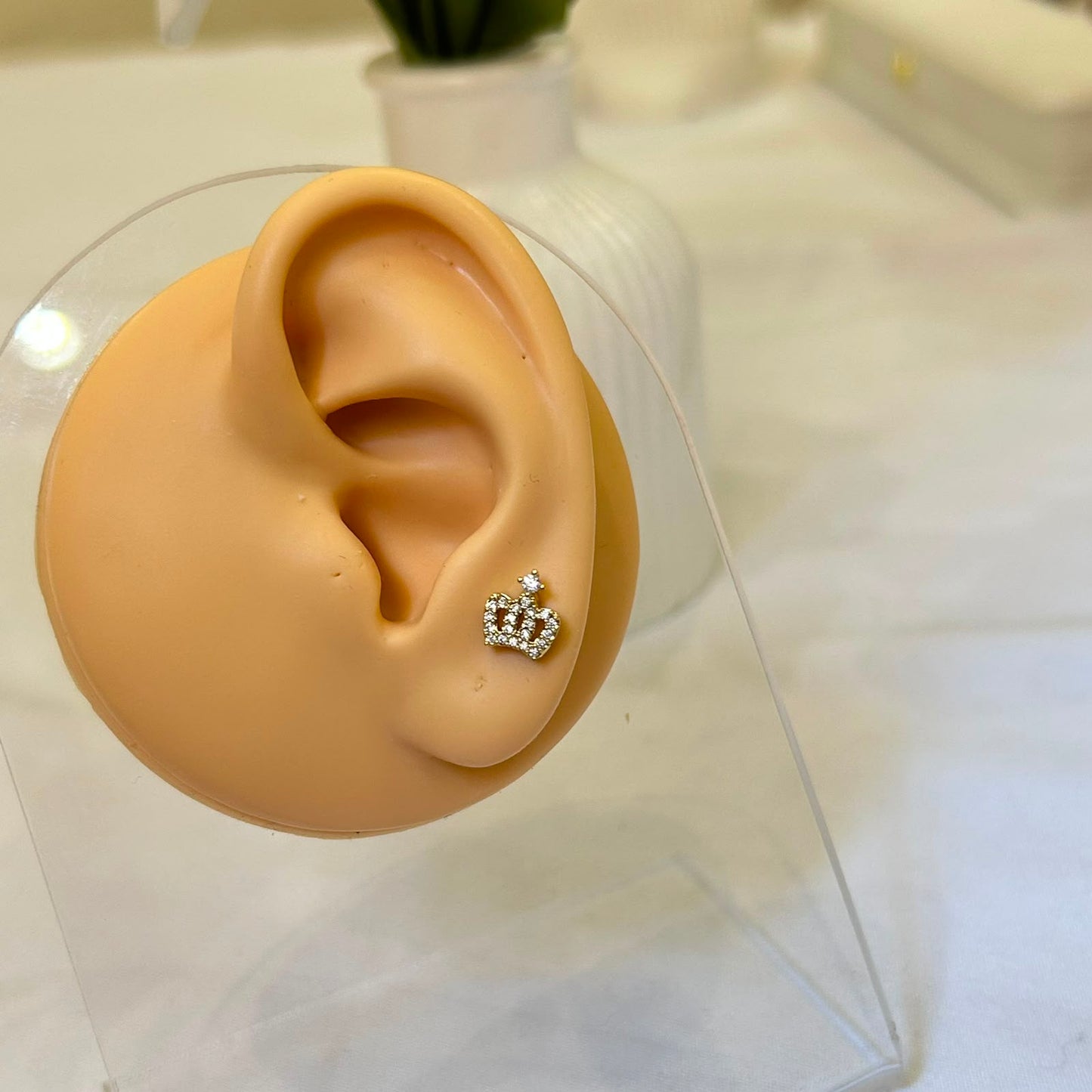 Royal Crystal Crown Piercing