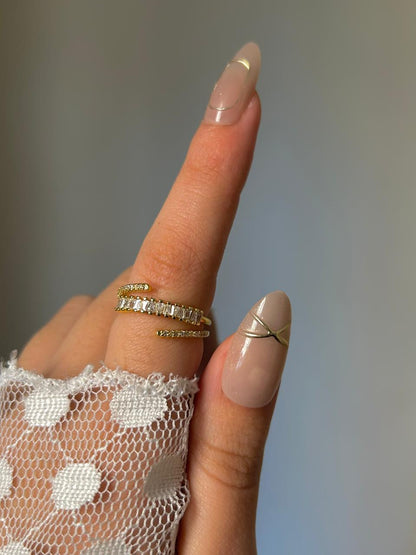 Crystal Wave Ring