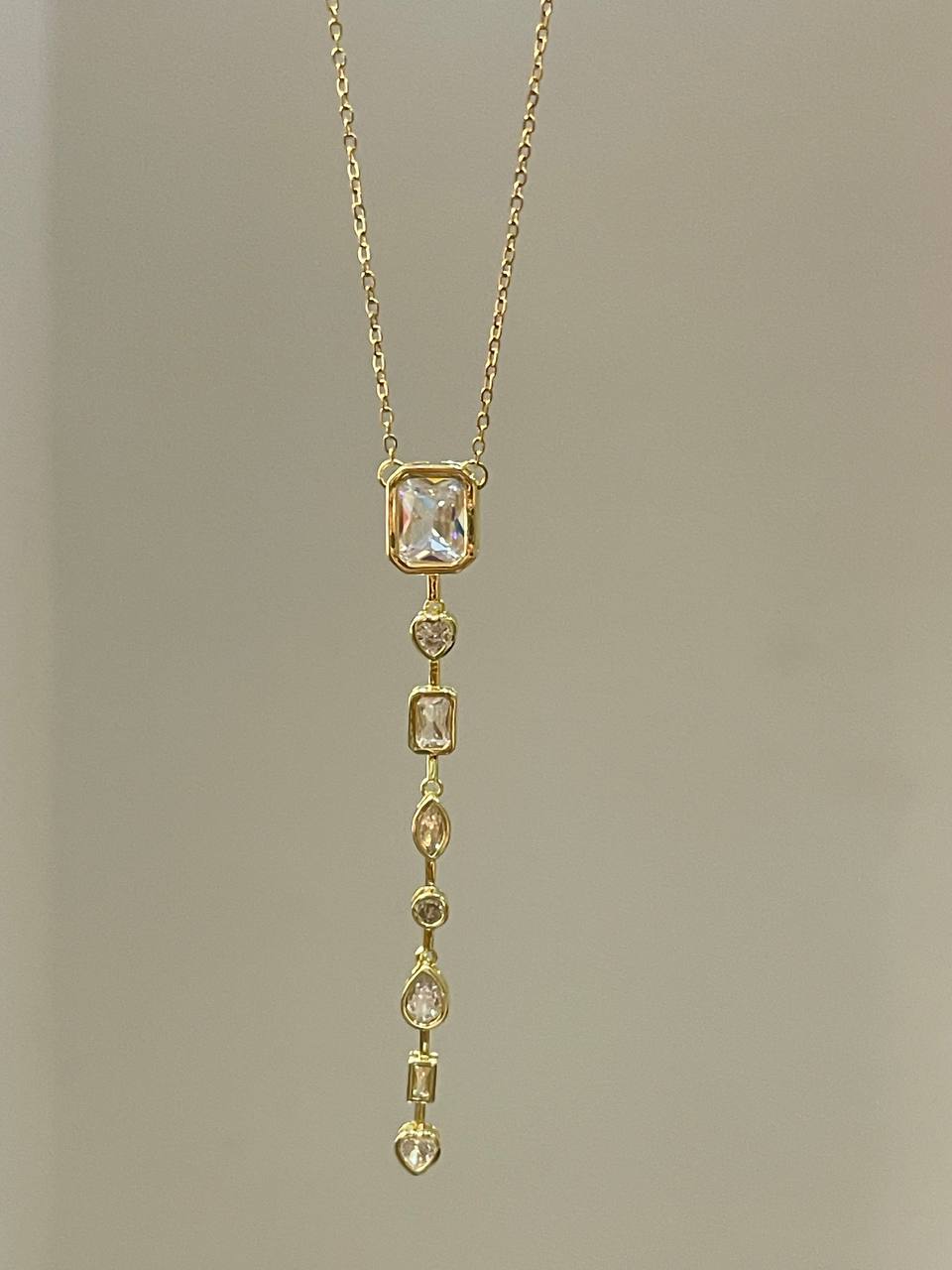Radiant Crystal Drop Necklace