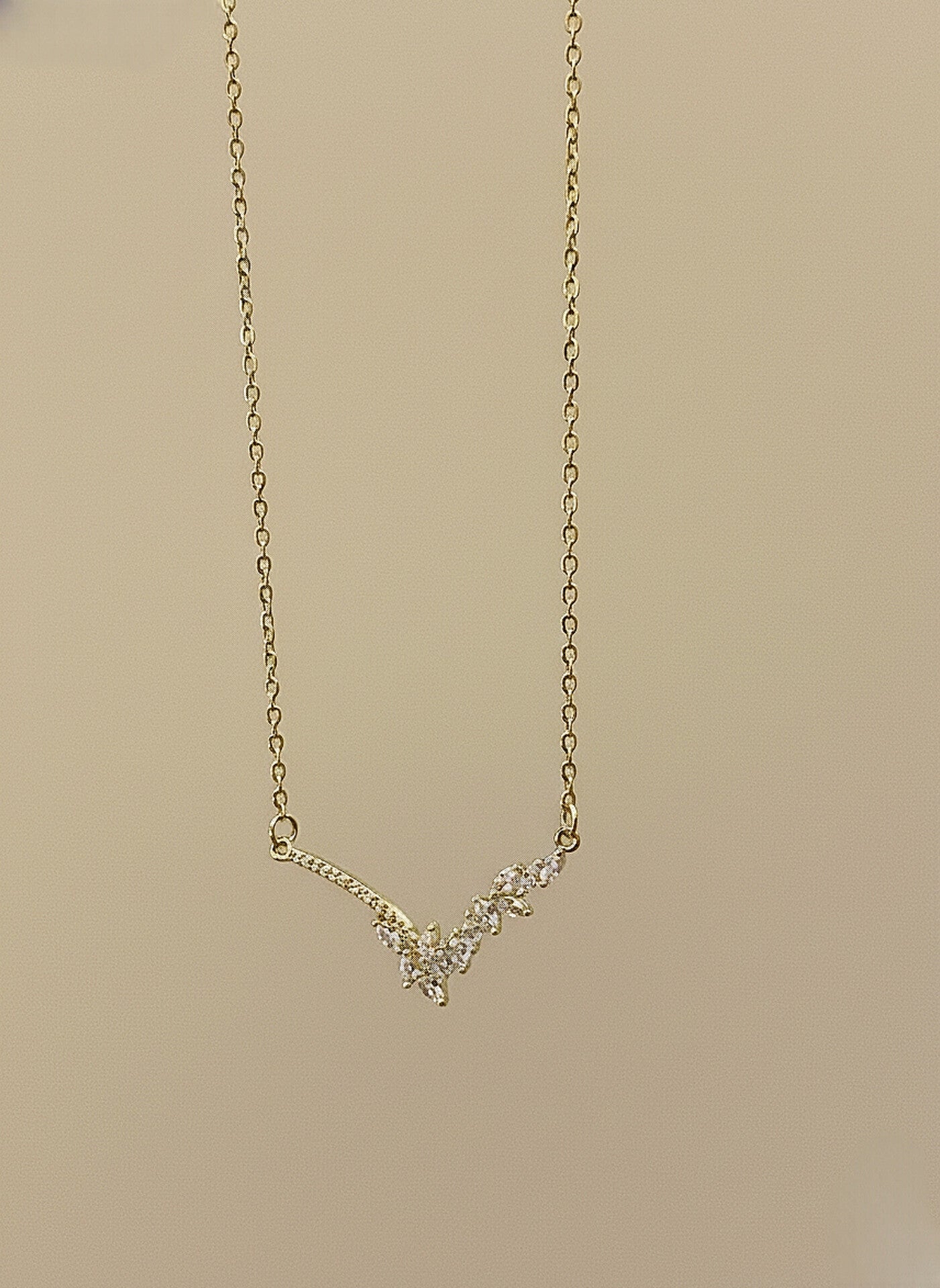 Radiant Crystal Drop Necklace