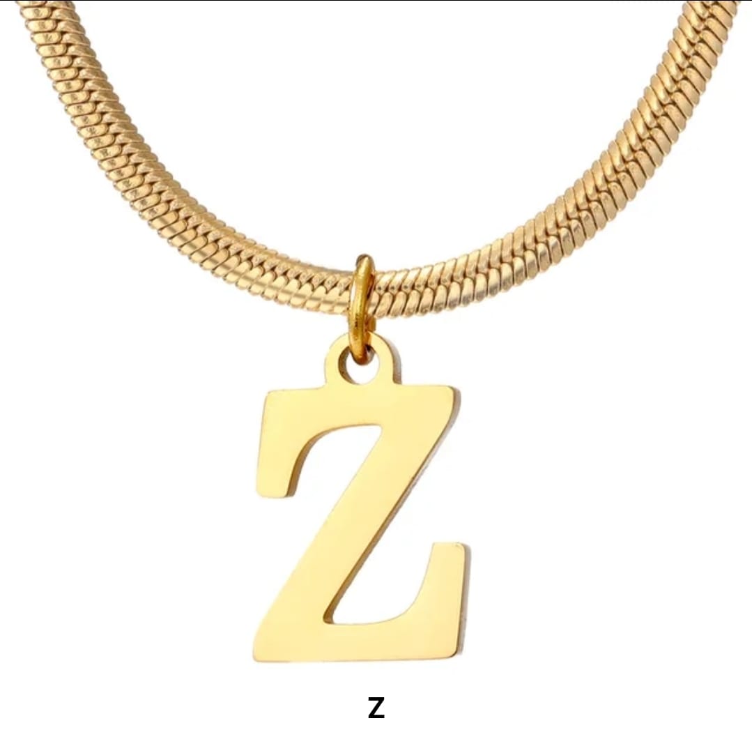 Golden letters Necklace