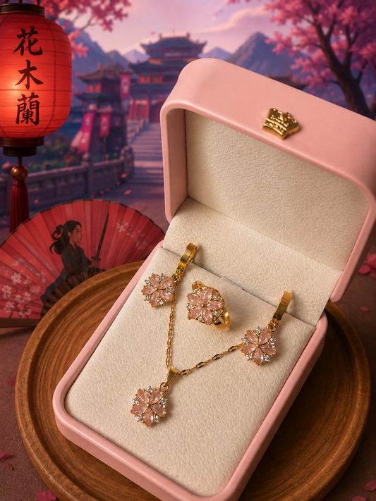 Mulan Spinning Floral Set