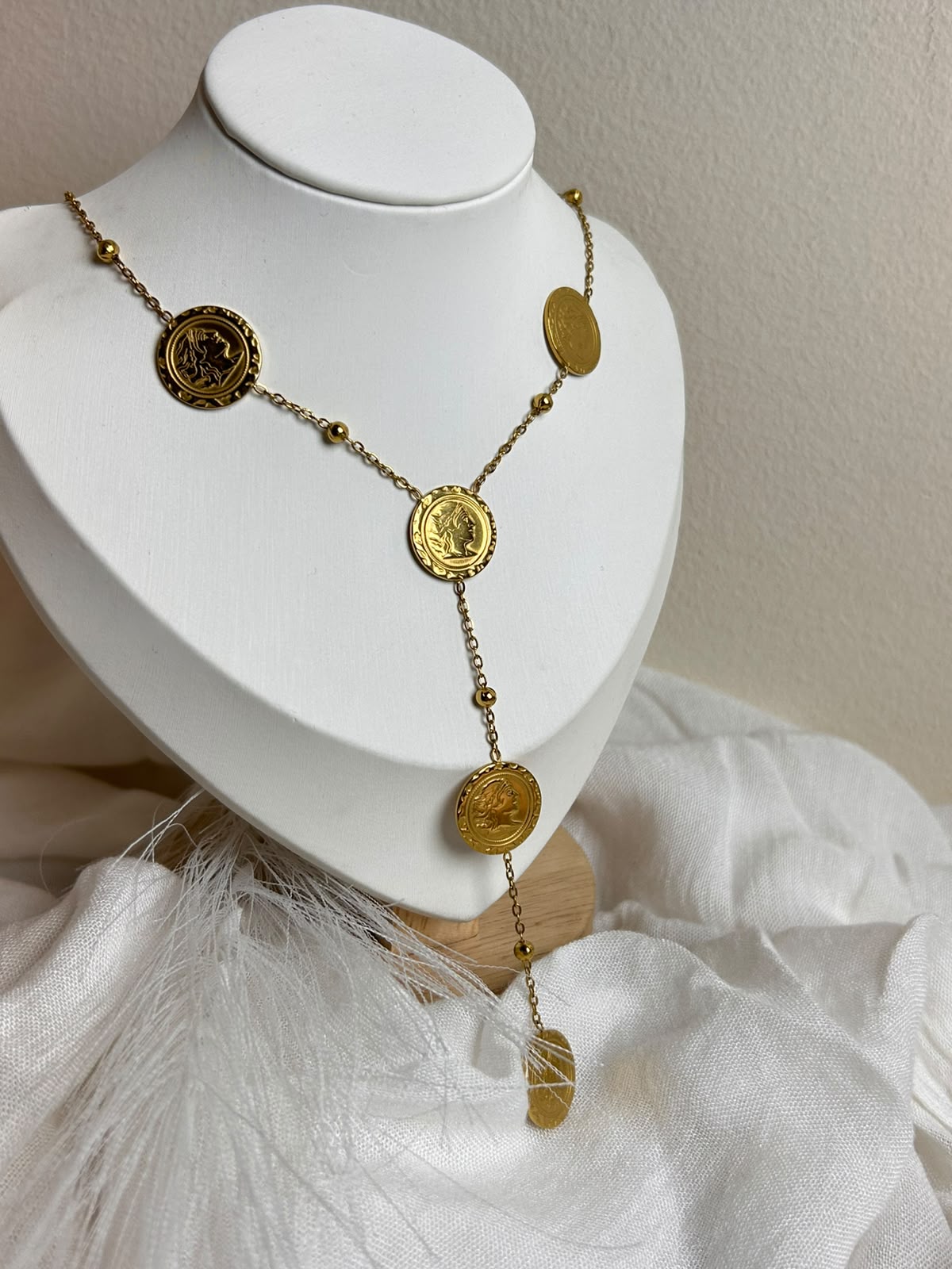 Ancient Coin Y-Necklace