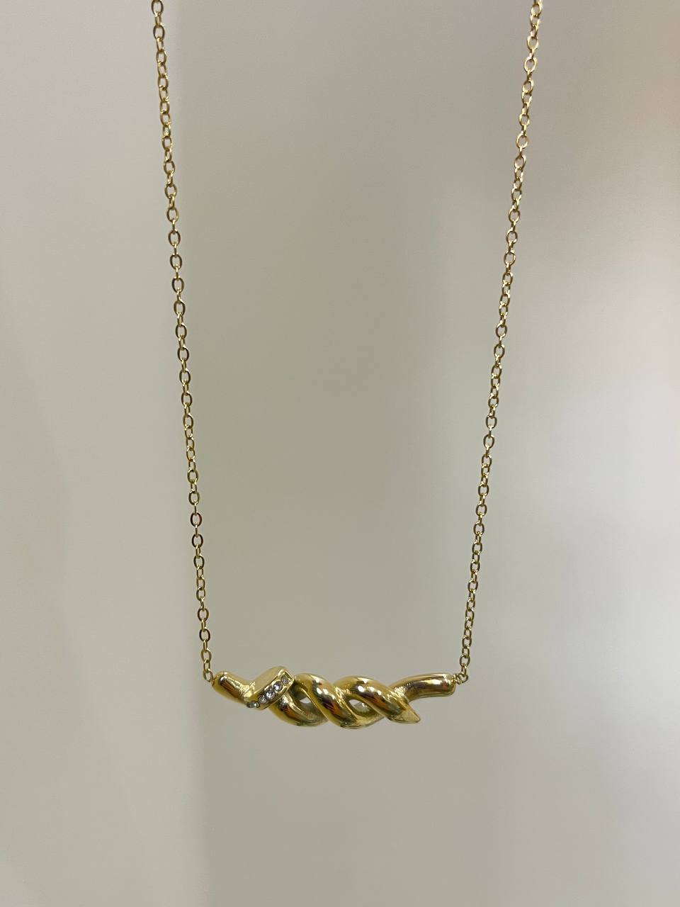 Golden Knot Necklace