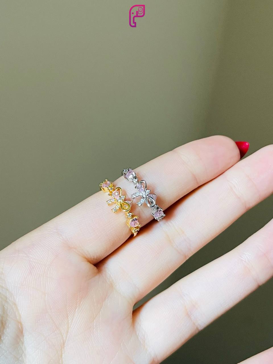 Delicate Bow Rings
