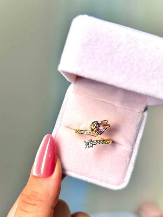Golden Tulip Cuff Ring