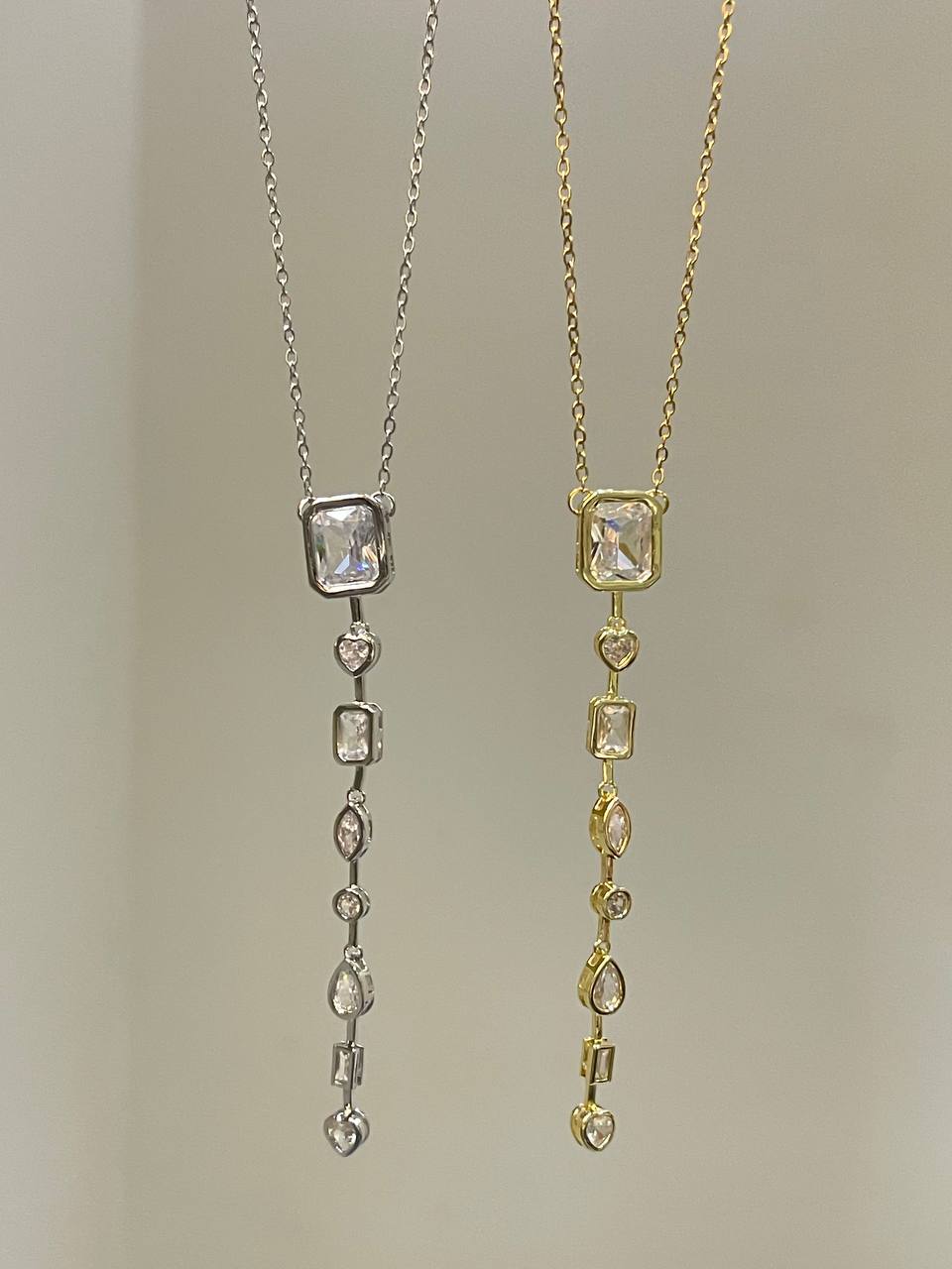 Radiant Crystal Drop Necklace