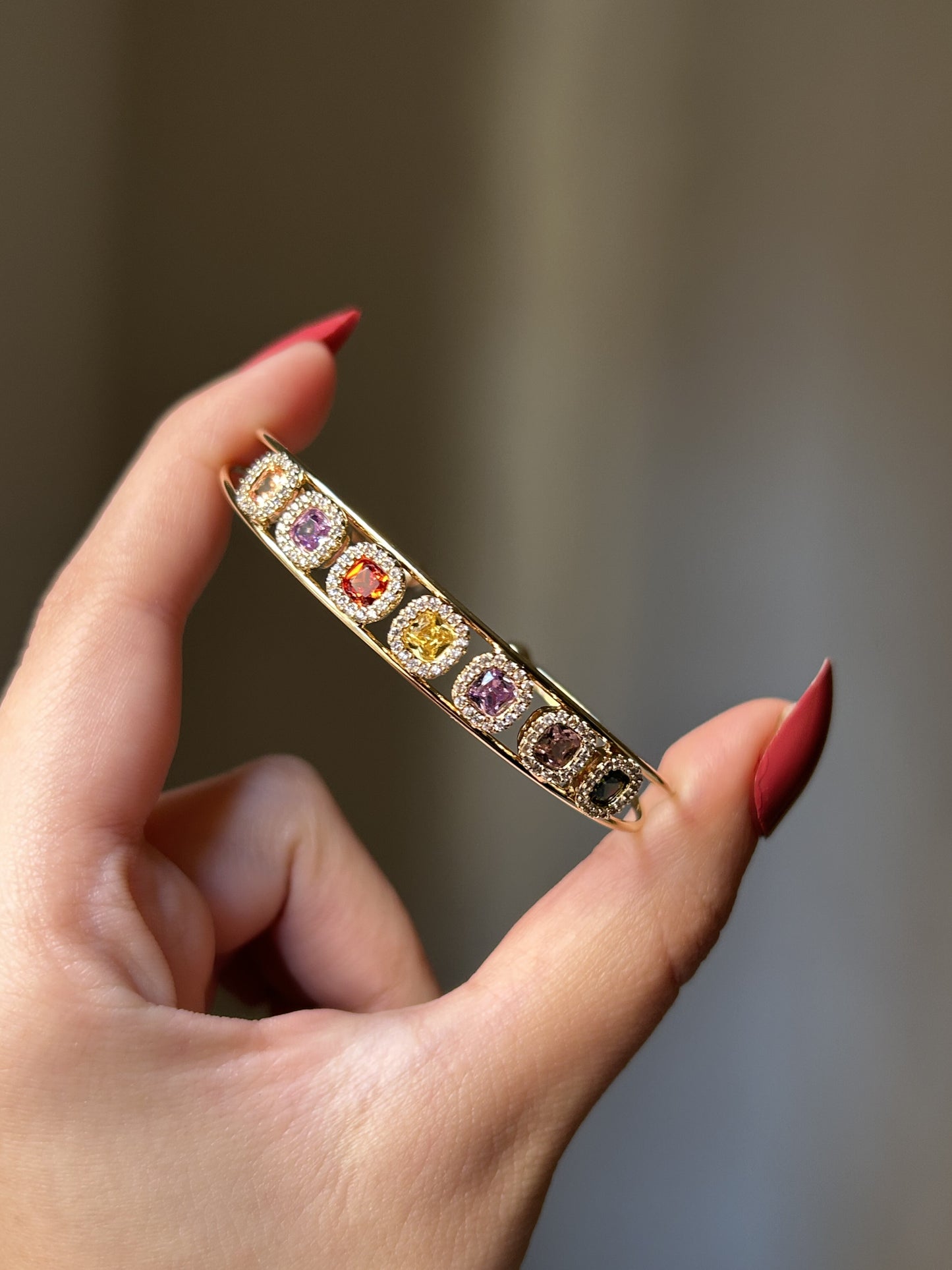 Rainbow Halo Cuff