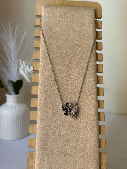 Midnight Swan Duo Necklace
