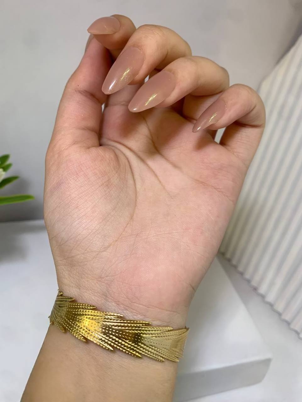 Golden Feather Cuff