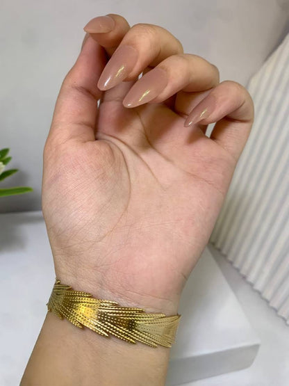 Golden Feather Cuff
