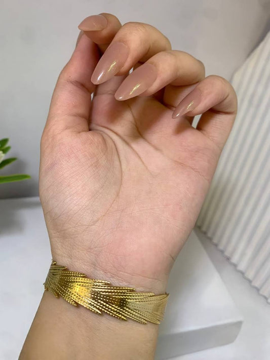 Golden Feather Cuff