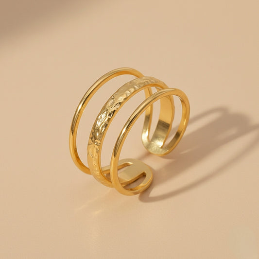 Hammered Multi-Layer Ring
